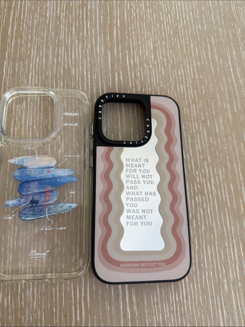 CASETiFY iPhone 16 Pro Clear Blue Wave & Beige Graphic Phone Case Bundle of 3 - Picture 2 of 6
